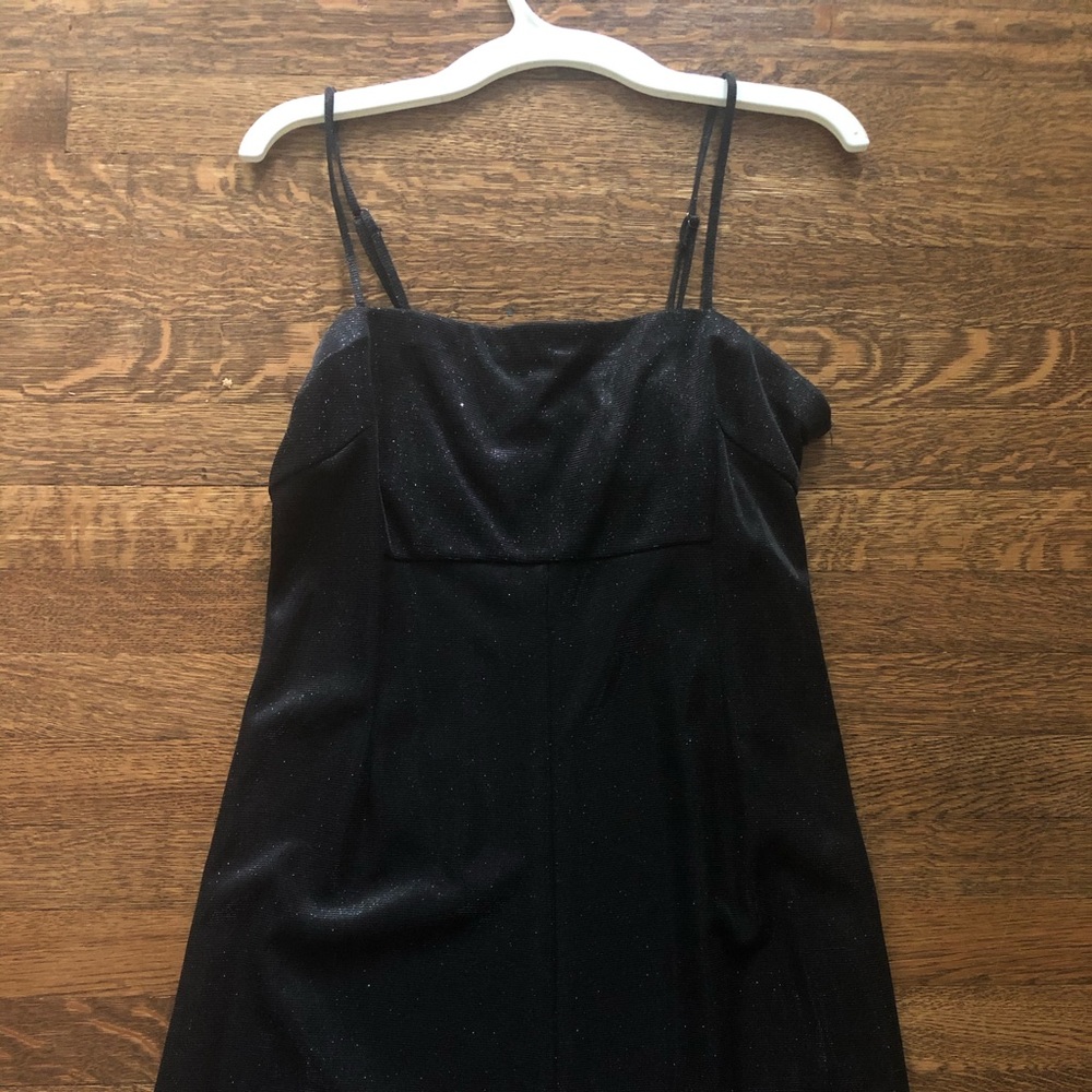 sparkly black dress